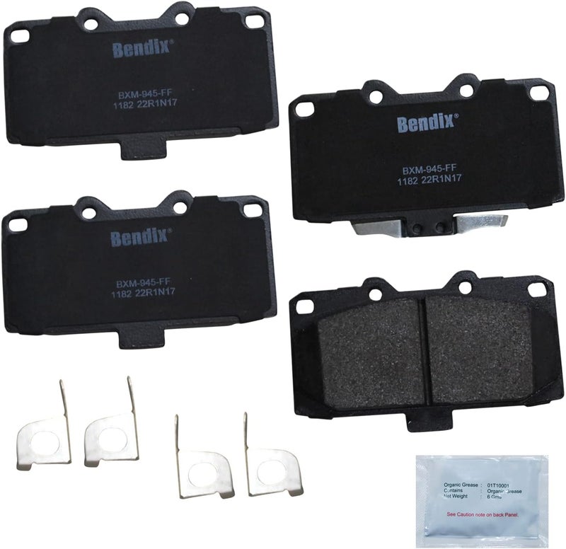 Bendix Priority1 CFM1182 Semi-Metallic Front Brake Pads for Subaru Impreza 2007-2006 - Image 1